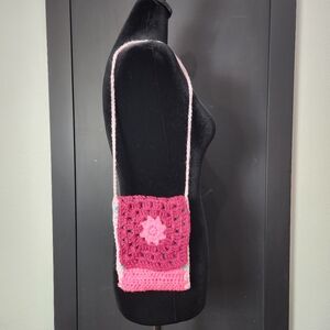 NEW Flower Granny Square Crochet Purse
